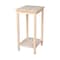International Concepts Rectangle Portman Accent Table, 16 W, 14 L, 29 in H, Wood, Unfinished OT-42 - alternate 3